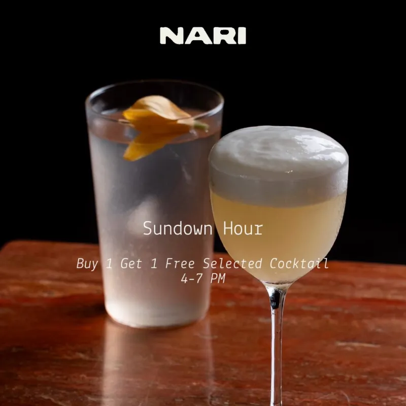 Buy 1 Get 1 Free Cocktails